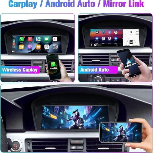 Car GPS Navigator Android 11.0 Auto Stereo for BMW 3 5 Series E90 E60 with iDrive System Retained 8.8 inch IPS Touch Screen, CarPlay (2005-2008 CCC System, Octa Core 2GB RAM 32GB ROM) in Saudi Arabia