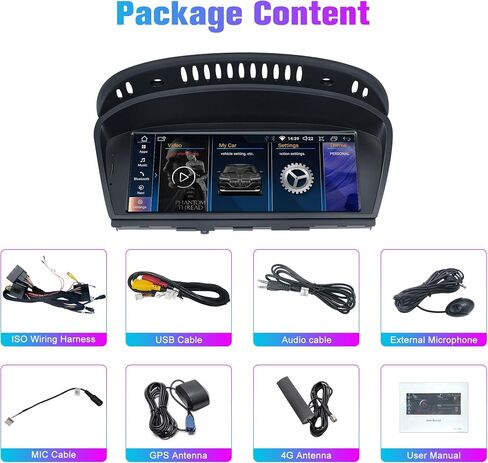 Car GPS Navigator Android 11.0 Auto Stereo for BMW 3 5 Series E90 E60 with iDrive System Retained 8.8 inch IPS Touch Screen, CarPlay (2005-2008 CCC System, Octa Core 2GB RAM 32GB ROM) in Saudi Arabia