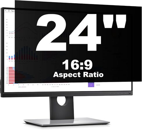 [5 حزمة] واقي شاشة خصوصية الكمبيوتر 21.5 بوصة لـ HP Dell Acer LG وأكثر من ذلك ، مرشح درع أمان قابل للإزالة لـ 16: 9 مراقبة نسبة العرض إلى الارتفاع مثل Viewsonic SCEPTER AOC KOORUI in Kuwait
