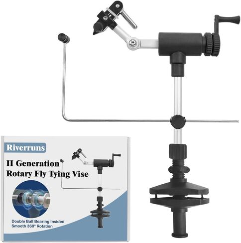 Riverruns II Generation Rotary Fly Tying ملزمة 360 درجة الدوران الفائق الإضاءة الدوران ملزمة in Kuwait