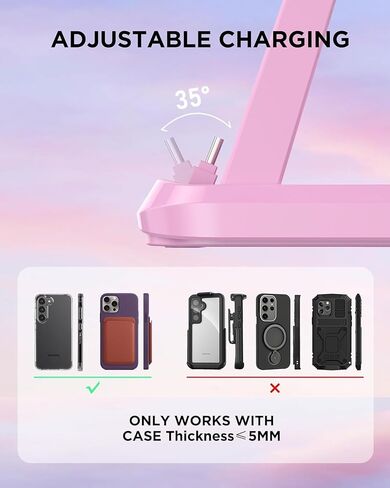 VCVS 36W USB C Super Fast Charging Station for Samsung Phones Watches Earbuds, 3 in 1 Charger for Samsung Galaxy Watch Ultra/7/6/5/4/3, Galaxy S24/S23/S22/21/20,Note20/10,Z Fold/Flip 5/4,USB-C Buds in Saudi Arabia