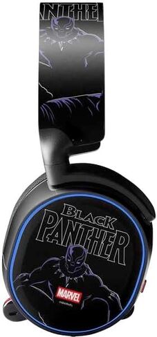 Skinit Decal Audio Skin Compatible with SteelSeries Arctis 3 - Officially Licensed Marvel Black Panther Night Time Watch Design in Saudi Arabia