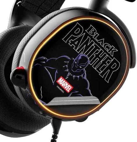 Skinit Decal Audio Skin Compatible with SteelSeries Arctis 3 - Officially Licensed Marvel Black Panther Night Time Watch Design in Saudi Arabia