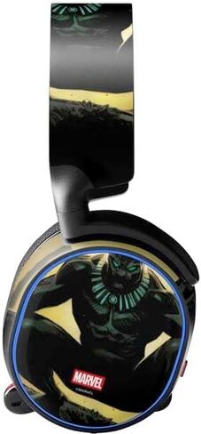Skinit Decal Audio Skin Compatible with SteelSeries Arctis 3 - Officially Licensed Marvel Black Panther Night Time Watch Design in Saudi Arabia