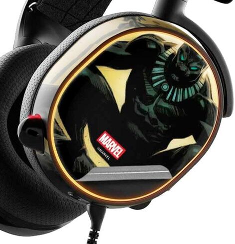 Skinit Decal Audio Skin Compatible with SteelSeries Arctis 3 - Officially Licensed Marvel Black Panther Night Time Watch Design in Saudi Arabia