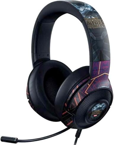 Skinit Decal Audio Skin Compatible with Razer Kraken X - Officially Licensed Marvel Black Panther Night Time Watch Design in Saudi Arabia