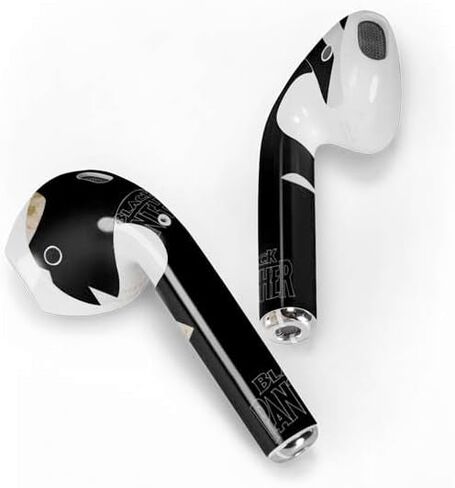 Skinit Decal Audio Skin Compatible with Apple AirPods - Officially Licensed Marvel Black Panther Night Time Watch Design in Kuwait