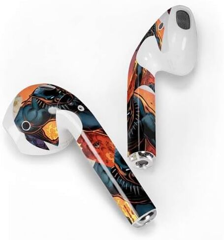 Skinit Decal Audio Skin Compatible with Apple AirPods - Officially Licensed Marvel Black Panther Night Time Watch Design in Kuwait