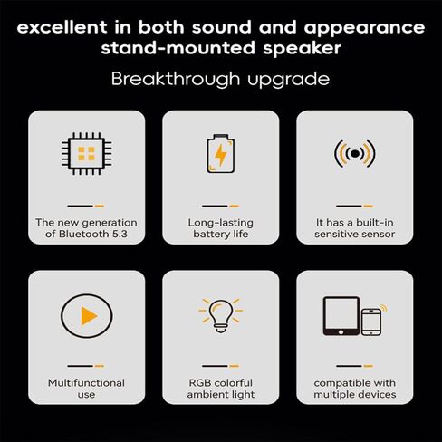 Sonicdrop Dock, Three-in-one Mobile Phone Live Broadcast Bracket, 360 Degree Rotation Pairless Magic Speaker and Charging Stand, RGB Light, Bluetooth Mode Adjustable Mobile Phone Bracket (White) in Saudi Arabia