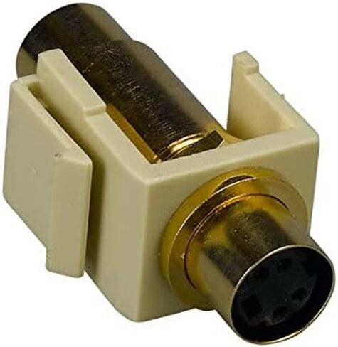 S-Video Mini-DIN4 Feedthroughs Keystone Module (Ivory) in Saudi Arabia