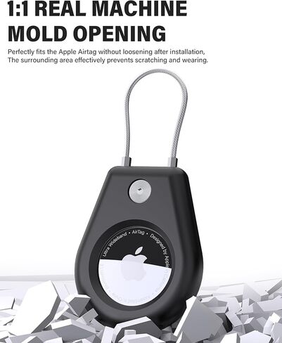 حامل مقاوم للماء مكون من 4 قطع من Airtags، حافظة سلسلة مفاتيح Airtag لعلامة Apple، حافظة ناعمة لكامل الجسم مقاومة للصدمات لطوق الكلاب والقطط والأمتعة والمفاتيح (4 ألوان) in Kuwait