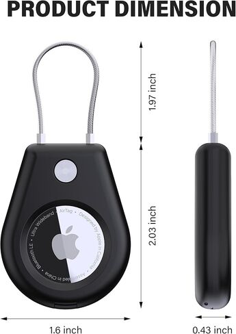 حامل مقاوم للماء مكون من 4 قطع من Airtags، حافظة سلسلة مفاتيح Airtag لعلامة Apple، حافظة ناعمة لكامل الجسم مقاومة للصدمات لطوق الكلاب والقطط والأمتعة والمفاتيح (4 ألوان) in Kuwait