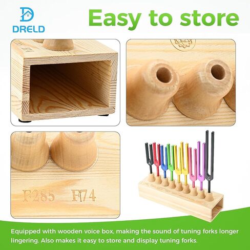 9 Packs Solfeggio Tuning Fork Set, Chakra Tuning Forks for DNA Healing, Balancing, Vibration, Sound Therapy, Mind Body Therapy (174 Hz, 285 Hz, 396 Hz, 417 Hz, 528 Hz, 639 Hz, 741 Hz, 852 Hz, 963 Hz) in Kuwait