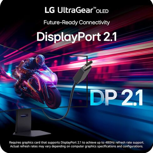 LG 45GX950A-B 45-inch Ultragear 5K2K WUHD (5120 x 2160) OLED Curved Gaming Monitor, Dual-Mode, 165Hz, 0.03ms, NVIDIA G-Sync, AMD FreeSync Premium Pro, HDR True Black 400, USB Type-C 90W, DP2.1, Black in Saudi Arabia