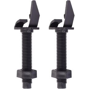 2 Pieces Arrow Rest Plastic Bow Rest Replacement Bow Arrow Rest Screw On Arrow Rest Archery Accessories for Recurve Bows Straight Draw Bows Take Down Bow, Black
