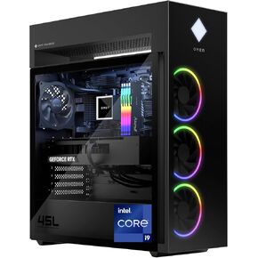 HP OMEN 45L Gaming Desktop, 14th Generation Intel Core i9-14900K, 64 GB RAM, 2 TB Solid State Drive, NVIDIA GeForce RTX 4090 Graphics, Windows 11 Pro, GT22-2090 (2024) (Renewed)