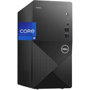 Dell Vostro 3030 Tower Desktop Computer, Intel Core i9-12900K, 64GB RAM, 4TB NVMe SSD, Intel UHD 770 Graphics, Wi-Fi, Bluetooth, Windows 11 Pro - AI Copilot, Black