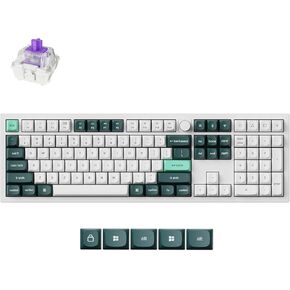 Keychron Q6 HE Wireless Custom Mechanical 100% Full Keyboard, 2.4 GHz/Bluetooth/Wired QMK Rapid Trigger Hot-Swappable Programmable Gateron Double-Rail Magnetic Switches for Mac Windows, Carbon Black