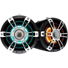Fusion 010-02439-00 Wake Tower Speakers, 7.7", Chrome, Illuminated