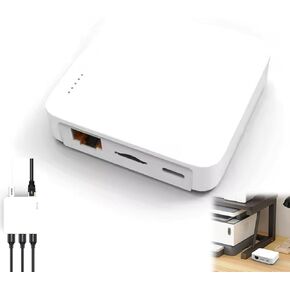 NP332 3-Port USB Network Print Server Multi-Interface Network Wireless Printer Adapter for USB Printer Convert Printer to USB Wireless Print Server Turn USB Printer into Wireless