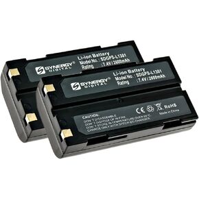 Synergy Digital Equipment Batteries, Compatible with Trimble 92670 Equipment, (Li-Ion, 7.4V, 2600 mAh), Replacement for Trimble 52030 Battery, Pack Includes: 2 x SDGPS-L1301 Batteries