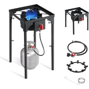 SKOK High Pressure 1/2/3 Burners Propane Camping Stove, Propane Burners for Outdoor Cooking