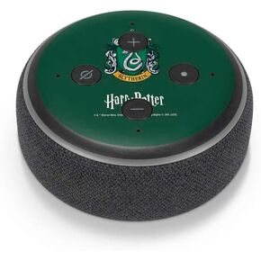 Skinit Decal Audio Skin Compatible with Amazon Echo Dot 3 - Officially Licensed Wizarding World Harry Potter Slytherin House Crest Design