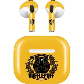 Skinit Decal Audio Skin Compatible with Apple AirPods (3rd Gen, 2021) - Officially Licensed Warner Bros Hufflepuff Illustration Design