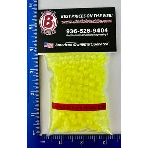 Fishing Beads - 4mm, 6mm, 8mm - USA Made - 100-1000 Pack - Hard Plastic - Saltwater & Freshwater Compatible