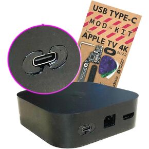 USB Type-C Power Easy Upgrade Kit for Apple TV 4K 2022 (3rd Gen) 5v PD Mod Compatible AppleTV Modification Tools Included
