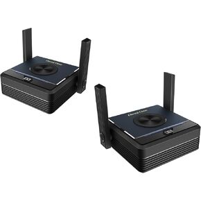EZCast Omni One Wireless HDMI Extender – Transmits Through Barriers, Dual Antenna with 5GHz Wi‑Fi, <60 ms Low Latency, Supports up to 4 Receivers, HDMI & USB‑C/DP Input