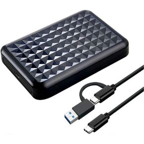500GB Portable External Hard Drive USB 3.0/Type-C – Slim High-Speed HDD for Backup, Storage, Gaming – Compatible with PC, Mac, Laptop, PS4, PS5, Xbox, Windows, MacBook, Smart TV (500 GB)