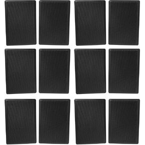 Rockville (12) RockSlim 70B Black 5.25" 70v Commercial Restaurant Wall Speakers