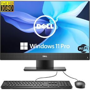 Dell OptiPlex 5270 All-in-One Desktop PC, 21.5-Inch FHD, Quad-Core i5-9400, 16GB RAM, 256GB SSD, WiFi, Bluetooth, No CAM, Windows 11 Pro (Renewed)