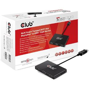 Club3D DisplayPort 1.2 to 3 DisplayPort Multi-Display MST Hub (CSV-5300A)