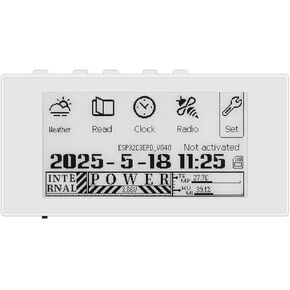 Mini E-Book Reader 2.66 Inch Display Ink Screen E Reader Devices for Viewing TXT & EPUB Files with Backlit, Dark Mode, Modify Font Size, Automatic Page Flipping Function, Alarm Clock (Black Panel)