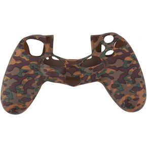 Protective Case, Soft Silicone Sleeve Dustproof Case Handle Cover, for PS4 Controller(Brown)
