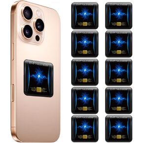 10 Pcs Phone Protection Stickers Neutralizers for Smart Phones/Tablets/Laptops/Computer/WiFi/Priner/TV Electronic Devices Blockers Brown