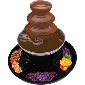 Chocolate Fountain Machine, 3 Tiers Luxury Chocolate Fondue Fountain Machine, Commercial Stainless Steel Chocolate Fountain, Practical Fork, Food Tray, For Family Gatherings, Weddings
