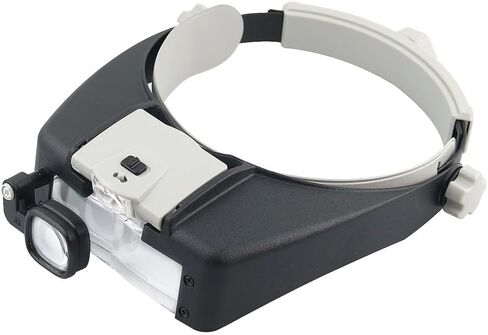 Wearing Electronic LED Repair Magnifying Glasses Reading Magnifying Glasses Acrylic Lenses in Saudi Arabia