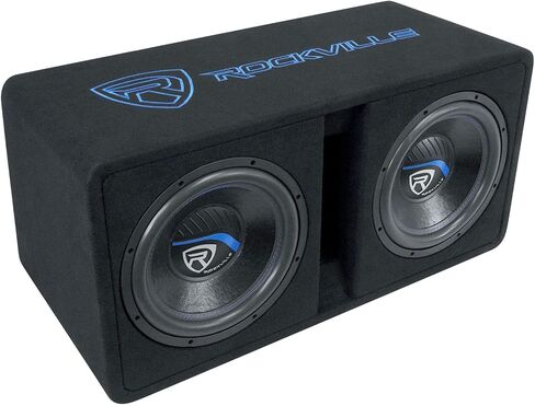 Rockville DV12K51 Dual 12 "K5 2800W SUPWOOFERS 1-OHM ، العلبة المتنافسة ، باس عميق ، بناء متين ، لعشاق صوت السيارات in Kuwait