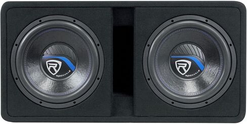 Rockville DV12K51 Dual 12 "K5 2800W SUPWOOFERS 1-OHM ، العلبة المتنافسة ، باس عميق ، بناء متين ، لعشاق صوت السيارات in Kuwait