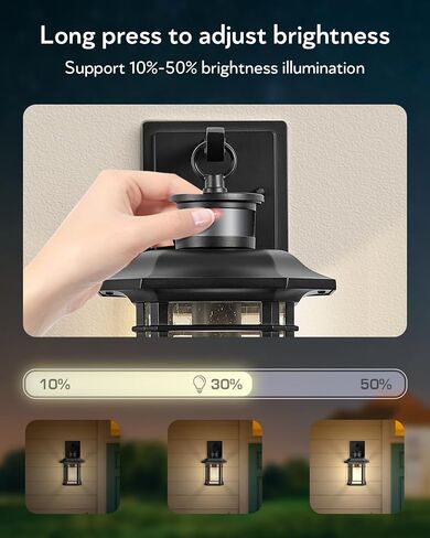 VIANIS 2 Packs Motion Sensor Outdoor Lights, Dusk to Dawn Outside Lights for House, Black Outdoor Light Fixture Sconce for House, Doorway, Entryway, Waterproof, Anti-Rust in Saudi Arabia