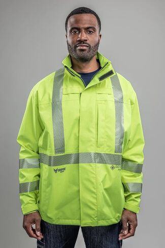 سترة مطر مقاومة للهب من DRIFIRE Standard HYDROFLASH، مقاومة للطقس FR، CAT 3، كحلي، أزرق in Saudi Arabia