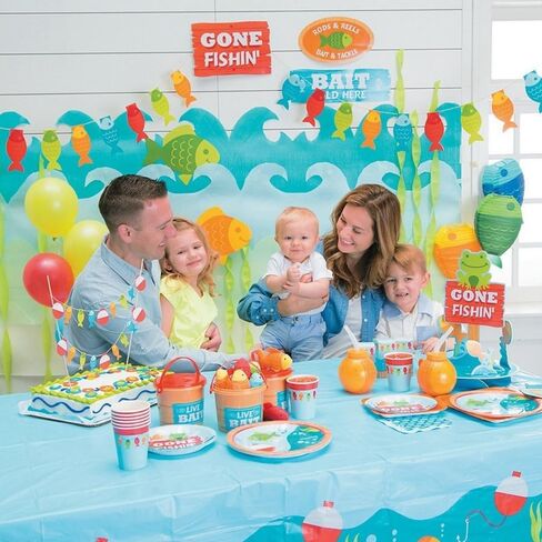 Fun Express Little Fisherman Live Bait Pails with Lids – Perfect for Fishing Party Supplies – Themed Events Outdoor Adventures and Kids’ Party Favors – Blue Color Fun and Functional – 12 Pieces in Saudi Arabia