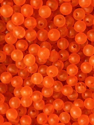 Fishing Beads - 4mm, 6mm, 8mm - USA Made - 100-1000 Pack - Hard Plastic - Saltwater & Freshwater Compatible in Saudi Arabia