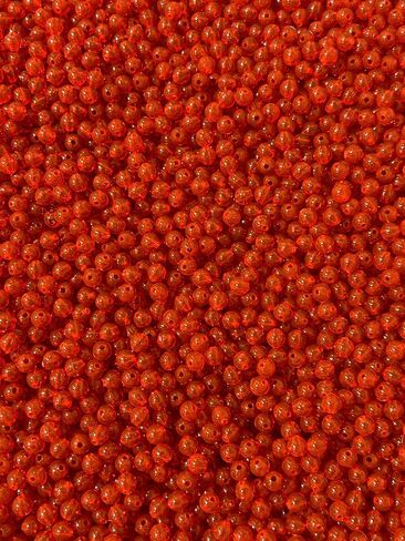 Fishing Beads - 4mm, 6mm, 8mm - USA Made - 100-1000 Pack - Hard Plastic - Saltwater & Freshwater Compatible in Saudi Arabia