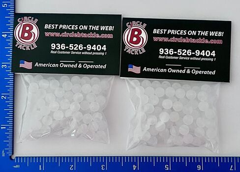 Fishing Beads - 4mm, 6mm, 8mm - USA Made - 100-1000 Pack - Hard Plastic - Saltwater & Freshwater Compatible in Saudi Arabia