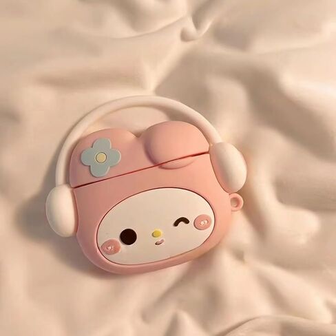 Compatible with AirPods 4 Case Cover 2024 with Cleaning Kit,Cartoon Kawaii for AirPods 4th Generation Case Silicone case for Apple Airpods 4 with Keychain for Women Girls (Kitty White) in Saudi Arabia