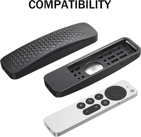 Fintie 2-in-1 Protective Case for 2021 2022 Apple TV Siri Remote and Apple AirTag - Lightweight Anti Slip Shockproof Cover for Apple TV 4K / HD Siri Remote Controller (2nd Gen / 3rd Gen), SkyBlue Glow in Saudi Arabia